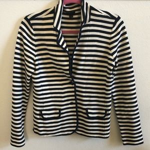 Ann Taylor baby/white stripe blazer